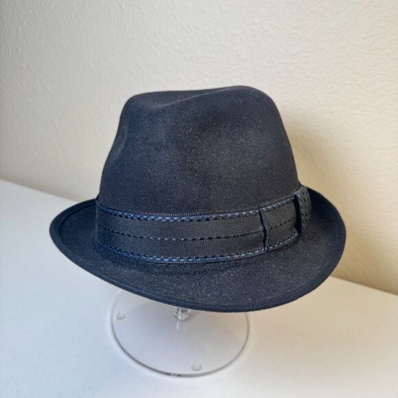 Akubra Trilby Imperial Quality Black Fedora Size 57 Pure Fur Felt - Australia main image 7